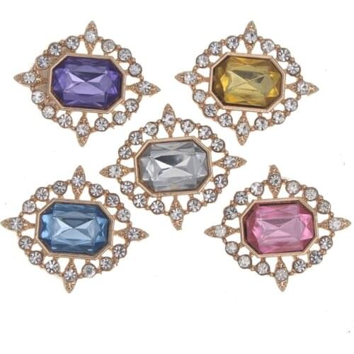 25x30mm Rhinestone Strass Appliques Sewing On Crystals Clothes Embellishments Handmade Decorative Garments Accessories 10pieces