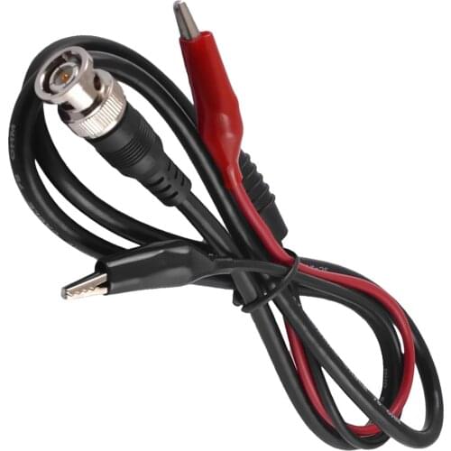 Heavy Duty Auto Test Lead 1m BNC to Banana Adapter Cable 2 Alligator Clips