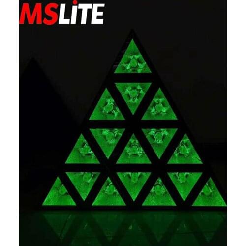 Triangle Matrix Lamp DMX512 LED Stage Effect Lights Night Club DJ Party Event Disco Equipment