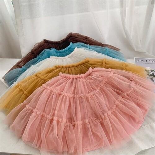 2-8Yrs Princess Girls Tutu Skirts Kids Dance Skirt For Girls 3 Layers Tulle Tutu Girls Skirt Ball Gown Pettiskirts Costumes