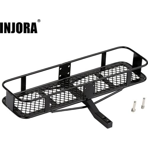 INJORA 1PCS Metal Rear Bumper Back Hitch Carrier for 1/10 RC Crawler Axial SCX10 90046 AXI03007 Traxxas TRX4 D90 TF2