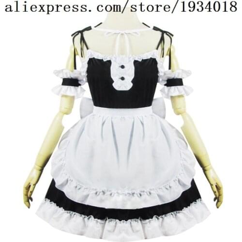 Hot Sale Lolita Dress Maid Cosplay Halloween Costumes