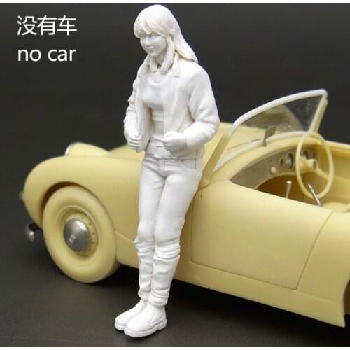 1/32 Young Girl wearing a Riders Jacket, Resin Model figure, GK, Unassembled and unpainted kit