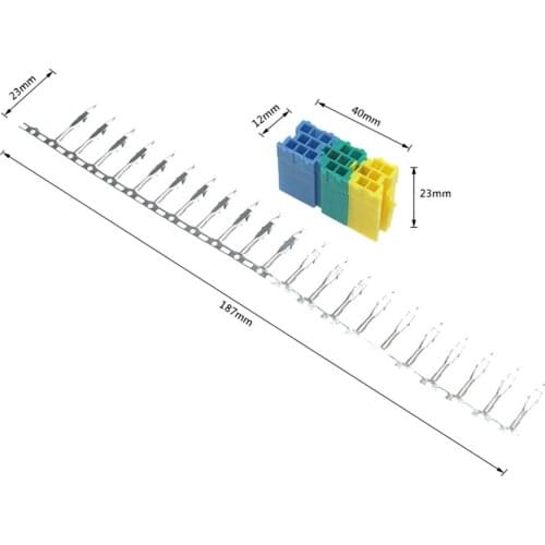 1 PCS uto Car Aux Cable Connector Mini ISO Terminal 20-Pin Socket VW Audi CD/DVD Plug