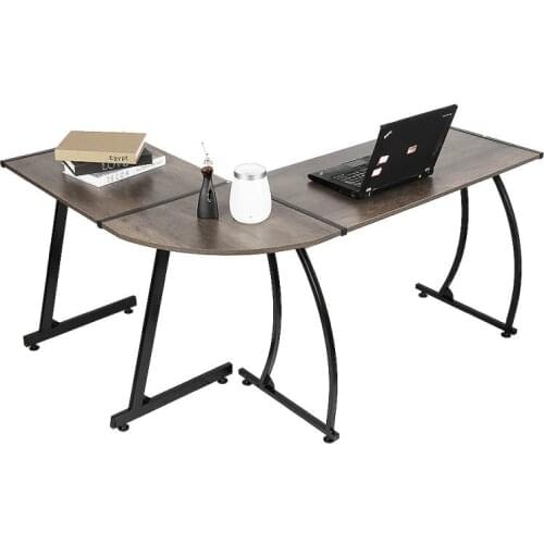 1PCS Modern Style Functional L-shaped Corner Desk Large PC Laptop Study Gaming Table Workstation For Home Office Furniture HWC