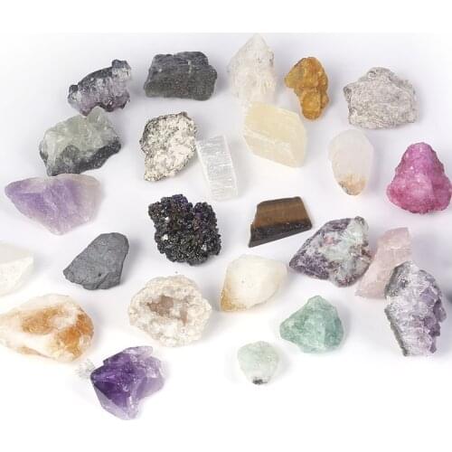 1 Bag Mixed Mineral Specimens Crystal Rock Geological Teaching Materials Best Gift for Kids Children Science Education Toys