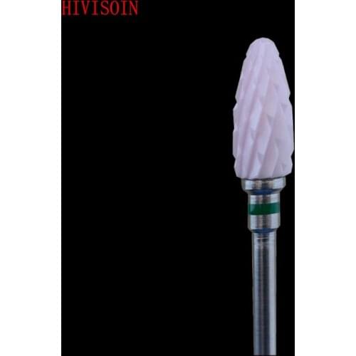 20 Pcs Pink Zirconia Ceramic Dental Lab Burs - Bullet Shape -Cross cut (2301.060)