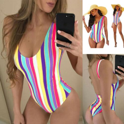 2020 Sexy Womens Swimsuit Summer Push Up BBikini Swimwear Bathing One Piece Monokini