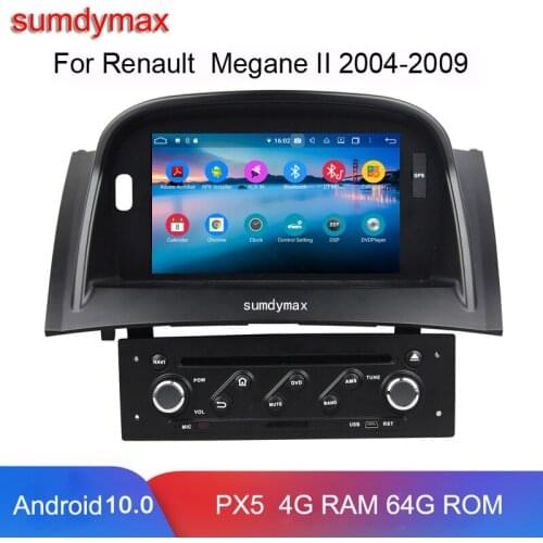 Octa core 4g ram 64g rom TDA 7851 Android 10 car dvd player for Renault Megane II 2004-2009 car multimedia gps navigation wifi