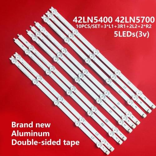 50 Pieces/lot For LG New LED strips 42" ROW2.1 REV 0.0 1 L1-TYPE 6916L-1385A 6916L-1386A 6916L-1387A 6916L-1388A 42LN5700