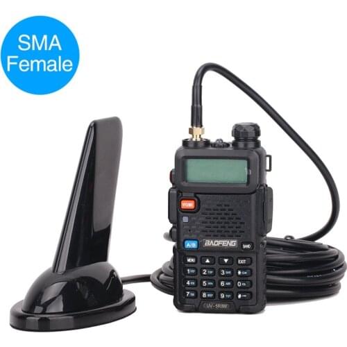 ABBREE Shark Fin SMA-Female Dual Band VHF UHF Antenna for BAOFENG UV-5R UV-82 UV-9R UV-XR BF-V9 C9 UV-S9 PLUS Walkie Talkie