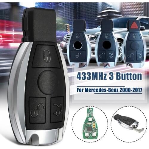 3 Buttons Car Keyless Smart Remote Key Fob 315Mhz/433Mhz BGA NEC Chip for Mercedes Benz A E S G CLK SLK ML Class Intelligent Key