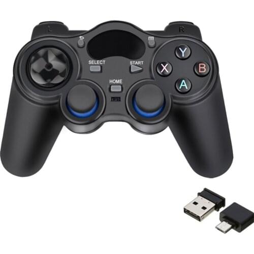 OTG 2.4G Wireless Game Controller Joystick Gamepad with USB Receiver for PS3 Android TV Box Raspberry Pi4 Retropie