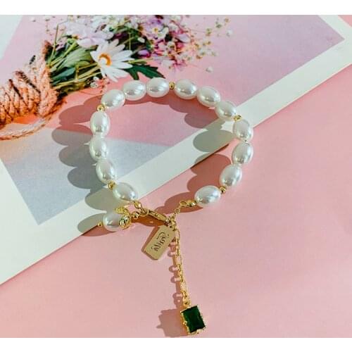 French pearl bracelet, light luxury, retro court style, simple temperament, versatile bracelet