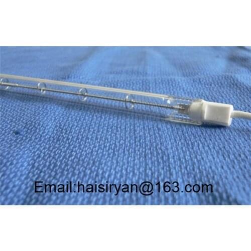 Fast responsed Medium Twin Tube Short Wave IR Quartz Tungsten Heating Halogen Infrared Heater Lamp