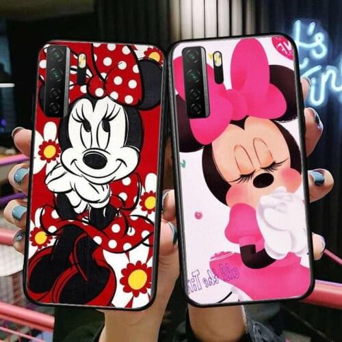 Wonder Minnie Mouse Dress Black Soft Cover The Pooh For Huawei Nova 8 7 6 SE 5T 7i 5i 5Z 5 4 4E 3 3i 3E 2i Pro Phone Case cases