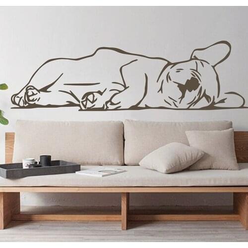 French Bulldog Puppy Animal Wall Decal Large French Bulldog Animal Pet Wall Sticker for Kids Room Decor Vinyl Home Decor B373