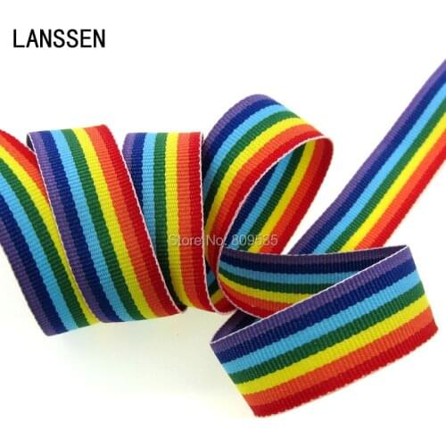 5Yard 3/4" Multicolor Stripe Ribbon Handmade Sewing Supplies Gift Packing DIY Garment Accessories 2.0cm Ribbons