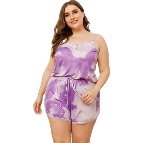 Milk Silk Cute Lace Printed Pajamas Sexy Short-Sleeved Short Romper Pajama For Women Onesies XXXXL Large Size Home Wear Nightwer