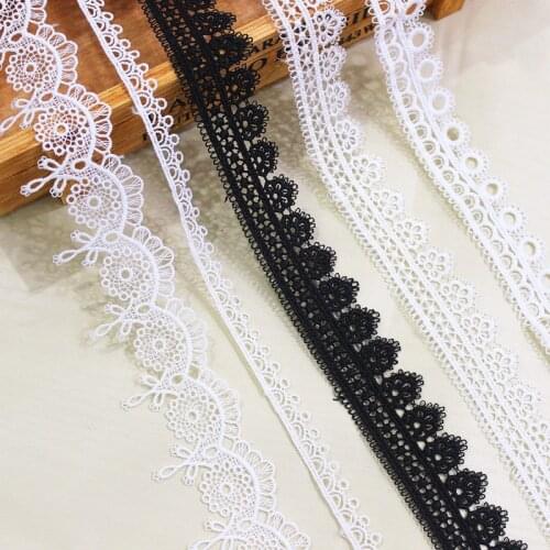 Milk Silk Lace Trim Water Soluble Polyester Embroidery Diy Cuff Collars ChildrenS Clothing Sew On Accessories VQX111909