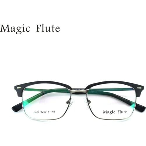 100% TR90 Glasses with metal optical frames eyeglasses Vintage Full Frame for Men or Women fashion prescription eyewear 1229