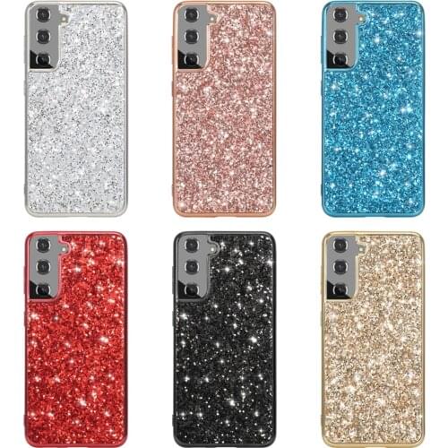 Glitter Sequins Silicone Soft Phone Case For Samsung A52 A72 A42 A32 A12 S21 FE S20 Plus Note 20 Ultra 10 Pro S10 Lite S9 S8 9 8