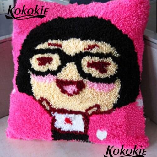 3d mat sets Needlework latch hook kit rug mat cartoon character 3d carpet Cross Stitch Crocheting Rug Embroidery pillowcase