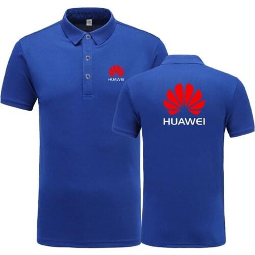 New Arrival Brand Clothing Men Huawei Polo Shirt Casual Male Polo Shirt Short Sleeve Polo Shirt