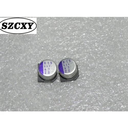 20pcs New and original 20V47UF Volume 8 mm x 6.5 mm Solid-state capacitors