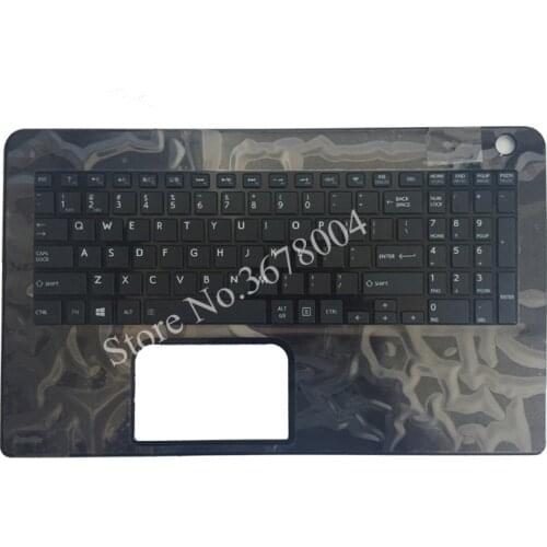 New Upper Palmrest Case US laptop Keyboard For Toshiba Satellite L50-B L50D-B L50DT-B L50T-B EABLI00410 black