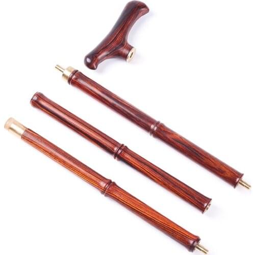Dalbergia solid wood walking stick old man walking stick outdoor non-slip hiking mahogany trekking pole civilization stick