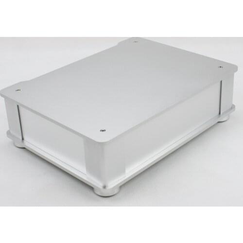 Full Aluminum Audio Amplifier Chassis/ Preamp Enclosure/ Tube Amp Box/ DAC Case 326*82*245mm With Aluminum Machine Feet YJ87