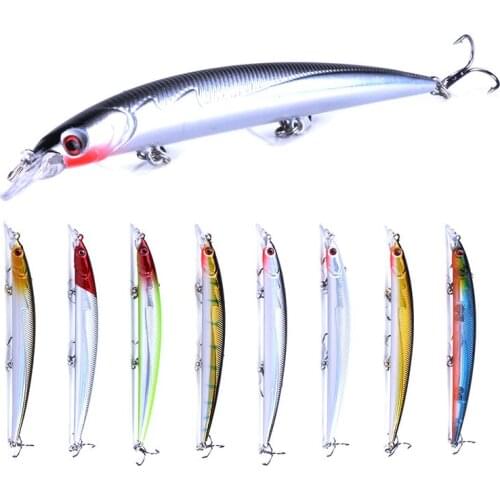 1PCS Fishing Lure Swim Minnow Hard Bait13.3CM-13.4G Artificial Crankbait Winter Sea Fishing Bass Diving Bait