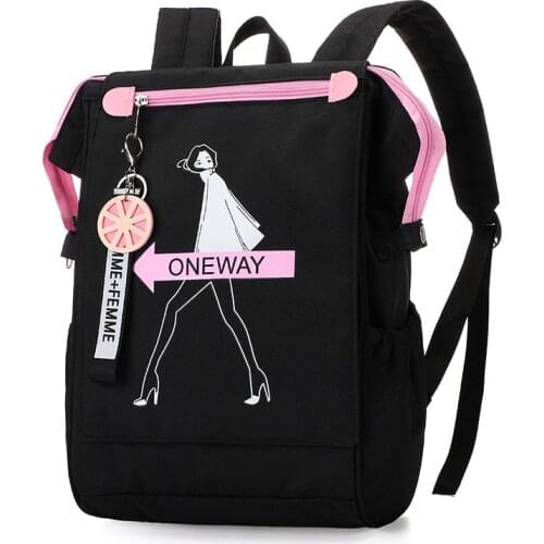 Cartoon printing School Bag For Gilrs Women tourist backpacks kids Backpack Children Orthopedic SchoolBags Student bookbag