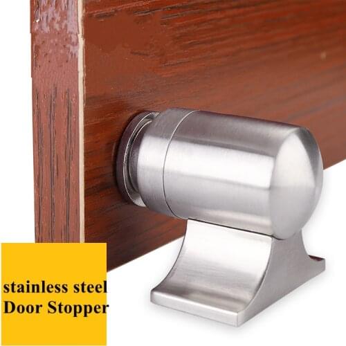 Strong magnetic door stopper steel invisible door Floor holders catcher for toilet Bathroom wall protector Furniture Hardware