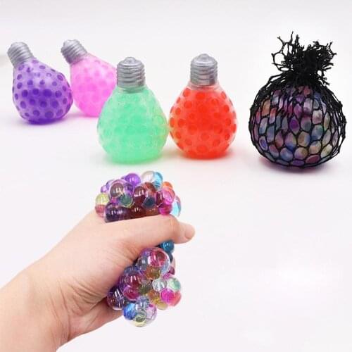 Adult Venting Grapes/Lamp Ball Funny and Tricky Toy Reduce Pressure Rubber Toy Children Intellectual Christmas Gift
