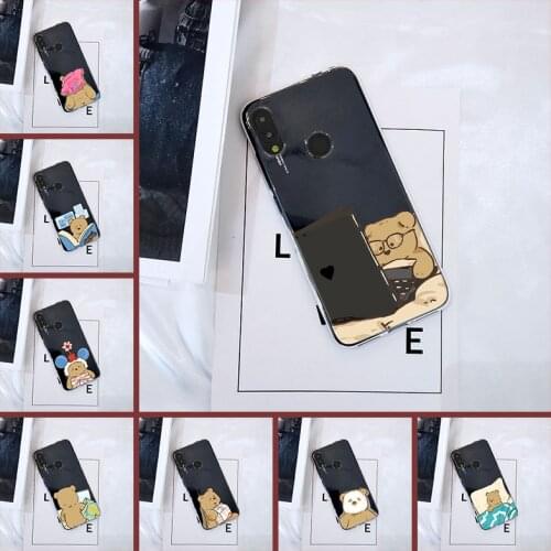Back Cover For Xiaomi Redmi K20 Pro 7 7A GO Y2 Y3 Silicone Cute Bear Kawaii Cartoon For Xiaomi Redmi Note 7 7S PRO Phone Case