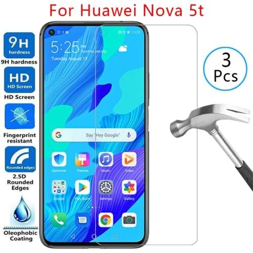 Tempered glass screen protector for huawei nova 5t case cover on huawey huawai nova5t 5 t t5 6.26 protective phone coque bag 360