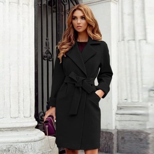 Zoki Women's Coats With A Belt