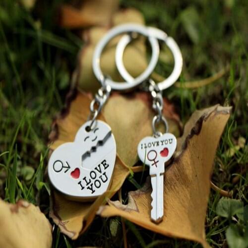1 Pair Itschy gifts Key to My Heart couple Keychain wedding favors baby shower souvenirs wedding accessories wedding heart