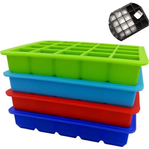 1PCS 20 Cavity Square Ice Cube Mold Silicone Ice Maker Square Shaped Ice Cube Tray Silicone Form Cube Molds Kitchen Tools