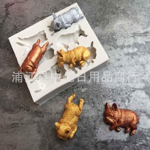1PC Dogs Shaped Fondant Silicone Mold Craft Cake Decorating Tools Cake Pastry Tool Chocolate Candy Mold K125