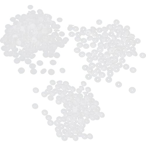 100 Set Plastic Resin White Button Snap Fastener Poppers Press Stud Clothing DIY