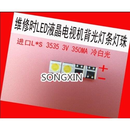 1000Piece/lot for repair LUMENS D3GE-400SMB-R3 D2GE-320SC0-R3 LED Backlight SMD LEDs 1W 3V 3535 3537 Cold white light 4jiao