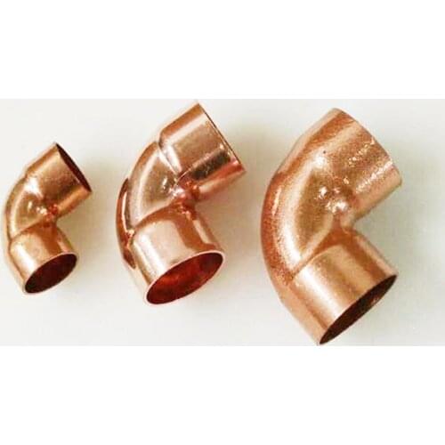 12.7mm 1/4" Inner Dia x0.8mm Thickness Copper 45 Elbow Scoket Weld End Feed Coupler Plumbing Fitting Water Gas Oil 45 Deg