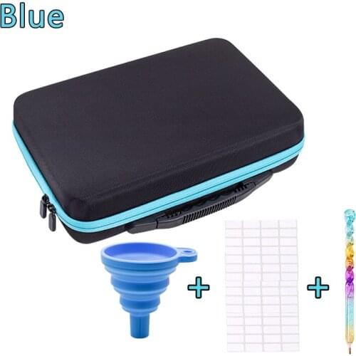 30/60 Bottles Diamond Painting Box Tool Container Storage Box Carry Case Holder Hand Bag ZipperDiamond Cross Stitch Accessories