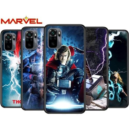 Thor marvel hero for Xiaomi Redmi Note 10 10S 9 9T 9S 9Pro Max 8T 8Pro 8 7 6 5 Pro 5A 4X 4 Soft Black Phone Case
