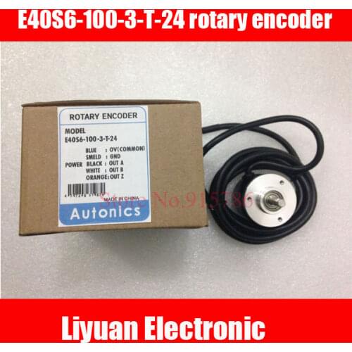 E40S6-100-3-T-24 rotary encoder / solid shaft 6mm / 100 line / 12-24VDC new encoder