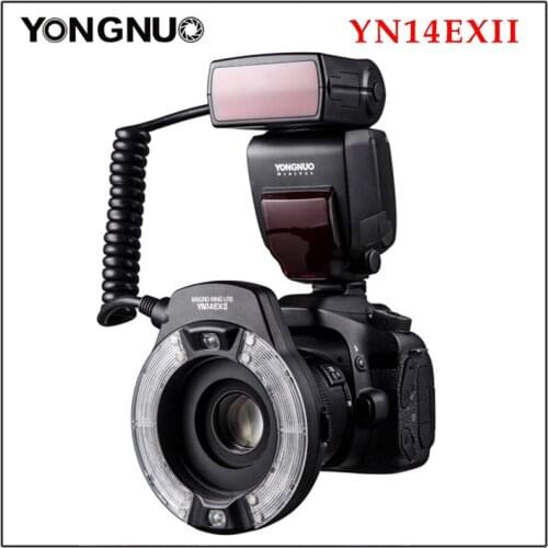 Yongnuo YN14EX II TTL LED Macro Ring Flash Light Double Lamp Macro Flash for Canon 5D4 1DX2 5Dsr 750D 6d2 DSLR Camera
