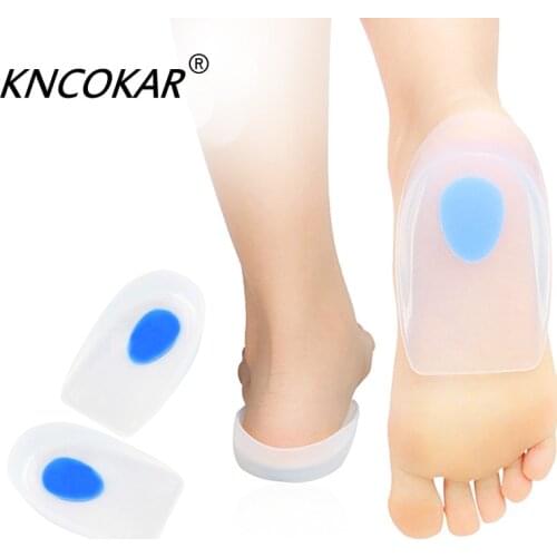 KNCOKAR Heel Pad Soft Heel Pain Heel Pad Silicone Thickened Cushioning Foot Tendinitis For Both Men And Women XFJ11